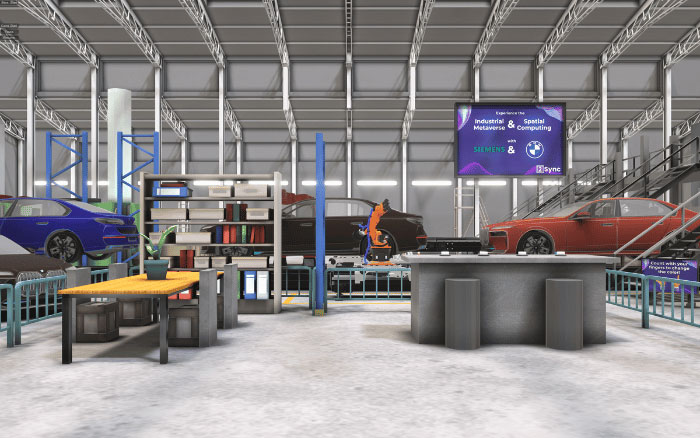 Auto-adaptive Mixed Reality / Spatial Computing in industry: Example from Siemens & BMW project